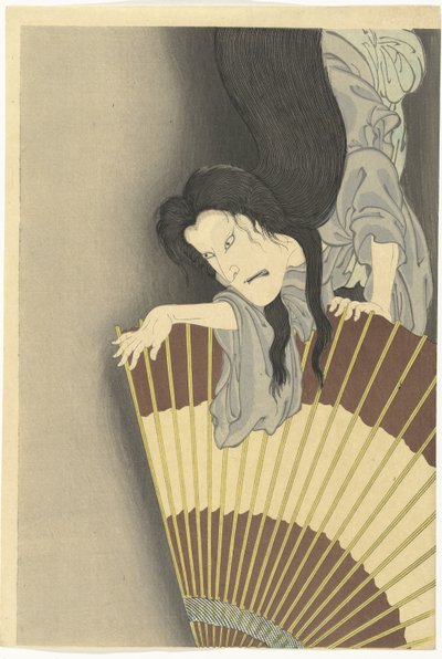 Samurai Aoyama and the Ghost Okiku by Toyohara Kunichika