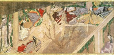 The Tale of Genji, 10th Century Novel about the Romantic Life of Prince Genji, Illustration by Hikokuni Tokugawa II (fl.1821-24), pub. 19th Century by Toyokawa Hikokuni