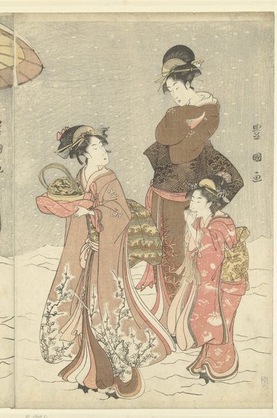 Snowball by Toyokuni (II) , Utagawa