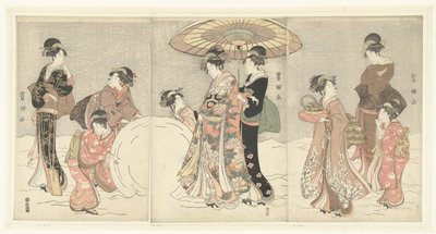 Snowball by Toyokuni (II) , Utagawa
