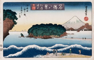 Clearing Weather, Enoshima, from the series Eight views of famous places by Toyokuni II