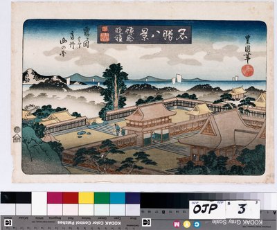 Evening Bell, Kamakura, from the Series Eight Views of Famous Places by Toyokuni II