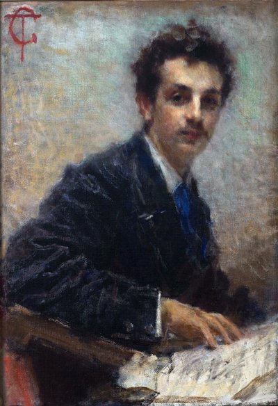 Portrait of the Composer Benedetto Junck by Tranquillo Cremona
