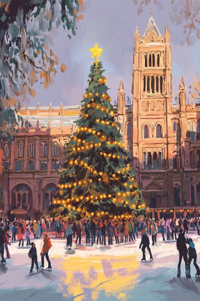 Bright Christmas City No. 03 by Treechild