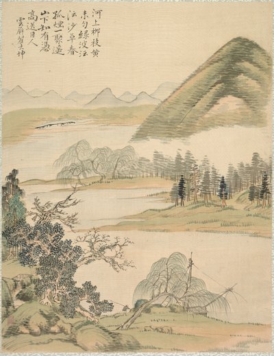 Willow Branches in Spring by Tsubaki Chinzan