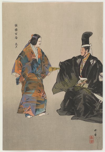 A Poor Young Fisherman Of Fujito by Tsukioka Kogyo