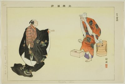 Kanaoka (Kyogen), from the series "Pictures of No Performances" by Tsukioka Kogyo