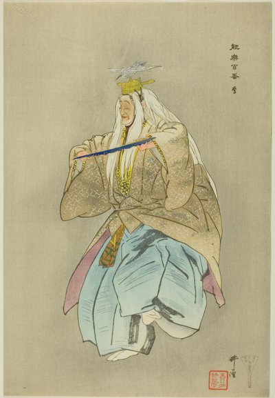Sagi, from the series "One Hundred No Dramas" by Tsukioka Kogyo