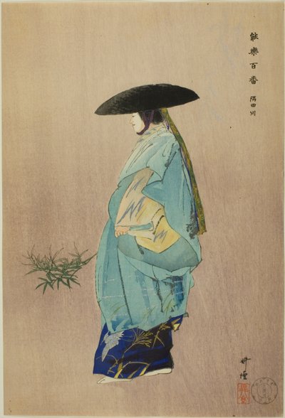 Sumidagawa, from the series "One Hundred No Dramas" by Tsukioka Kogyo