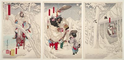 Gentoku visits Komei in the snow, from 