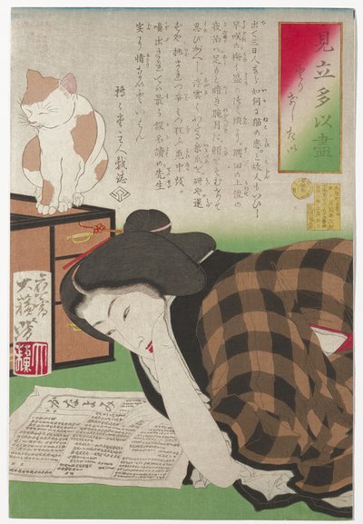 I Want to Cancel My Subscription, January 1878 by Tsukioka Yoshitoshi