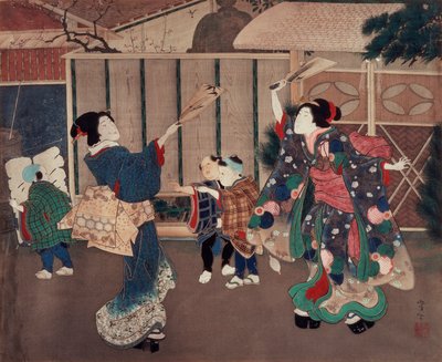 January: Celebrating the New Year by Tsukioka Yoshitoshi