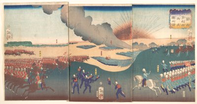Maneuvers by Three Categories of French and English Soldiers by Tsukioka Yoshitoshi