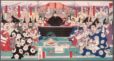 The Great Conference on the Conquest of Korea by Tsukioka Yoshitoshi