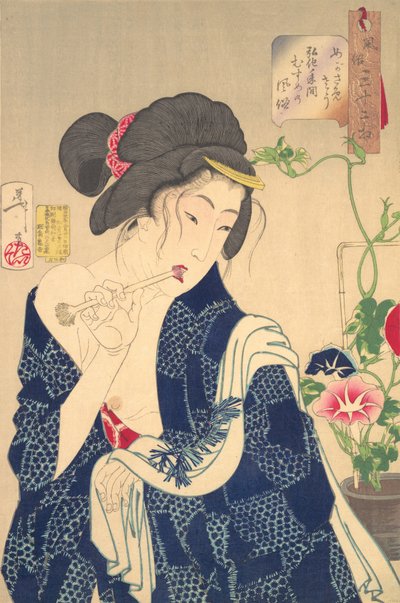 Waking Up: A Girl of the Koka Era by Tsukioka Yoshitoshi