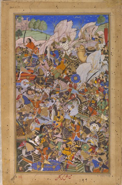 The Battle Preceding the Capture of the Fort at Bundi, Rajasthan by Tulsi Kalan