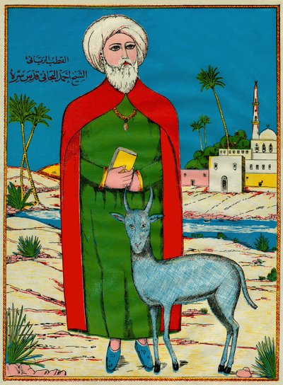 Sheikh Sidi Ahmed al-Tijani, founder of a Sunni jam factory Al-Tirania, in the 18th century. Popular imagery, Tunisia by Tunisian School