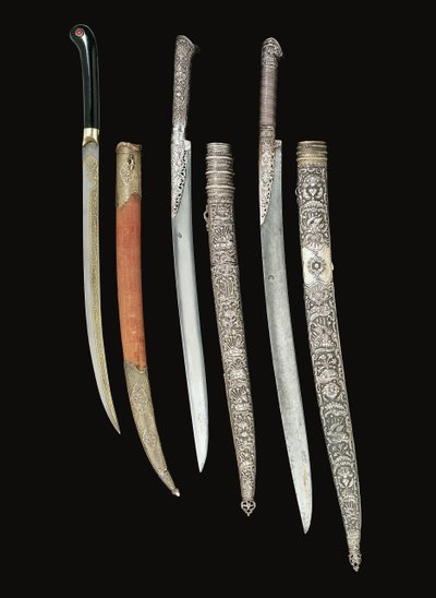 A group of small Ottoman swords, Turkey by Turkish School