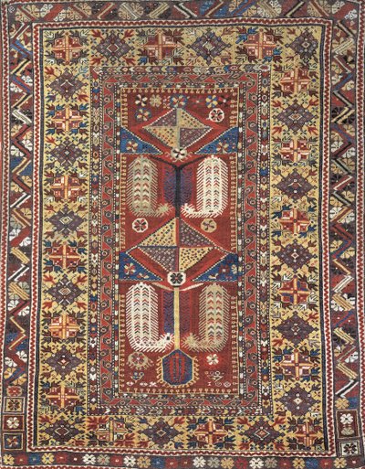 Close-up of a Melas prayer rug, Anatolia, Turkey by Turkish School