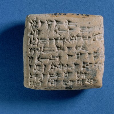 Tablet engraved with a letter from Tirirsama to King Niqmepa, from Atshana, 14th century BC by Turkish School