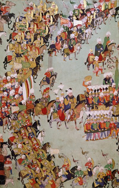 The Conquest of Eger, from the Egri Fetihnamesi by Turkish School