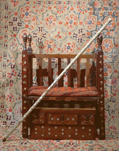 The Kapidgi Bachi staff and throne by Turkish School