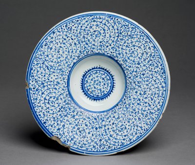 Tondino Dish, Iznik Golden Horn ware, Turkish by Turkish School