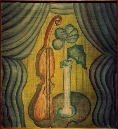 Still Life with Violin by Tytus Czyzewski