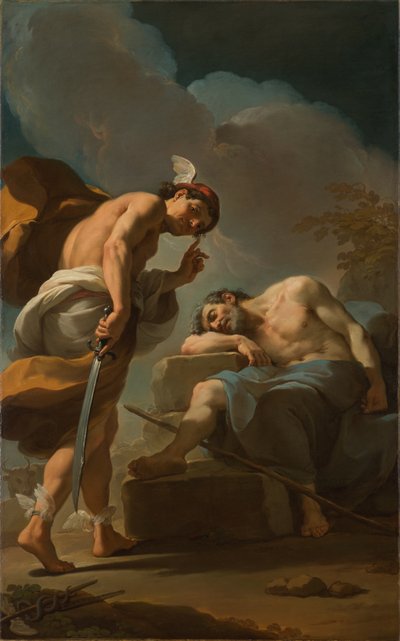 Mercury About to Behead Argus by Ubaldo Gandolfi