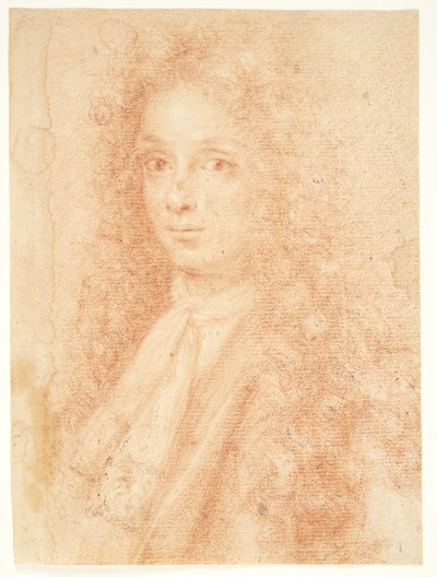 Bust of a Young Man, Facing Left. He Has a Full Wig and a Loosely Tied Neckcloth by Ubekendt