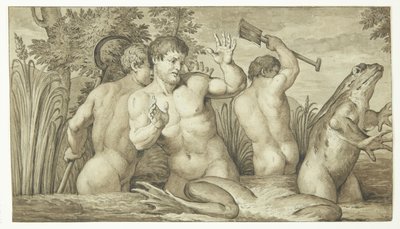 The Lycian Peasants Transformed into Frogs by Ubekendt
