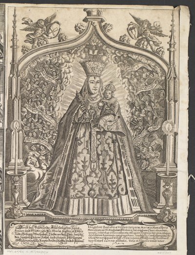Virgin Mary with the Child Jesus, Surrounded by Musical Angels by Ubekendt