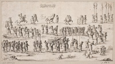 Funeral Procession for a Persian Nobleman by Ubekendt