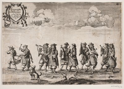 Procession on the Occasion of the Inauguration of Kiel University. Plate 10 by Ubekendt