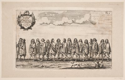 Procession for the Inauguration of Kiel University, Plate 4 by Ubekendt