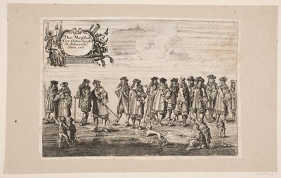 Procession on the Occasion of the Inauguration of Kiel University. Plate 8 by Ubekendt