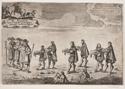 Procession on the Occasion of the Inauguration of Kiel University. Plate 9 by Ubekendt