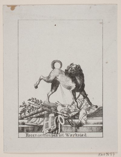 The Reviewer in His Workshop by Ubekendt