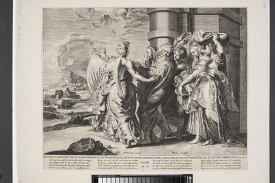 The Flight of Lot and His Family from Sodom by Ubekendt