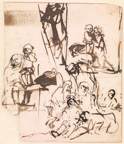 The Lamentation and Two Studies of Mary and the Child by Ubekendt