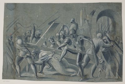 Christ Carrying the Cross by Ubekendt Ubekendt
