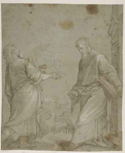 Sts John the Evangelist and Bartholomew from Jacopo Bassano’s "Cassola Altarpiece" by Ubekendt Ubekendt