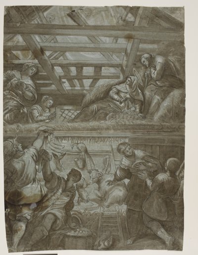 The Adoration of the Shepherds by Ubekendt Ubekendt