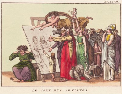 The Fate of the Artists by Ubekendt dansk efter 1780