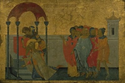 The Priest Zachariah is Slaughtered at the Command of King Herod by Ubekendt græsk virksom 1301 1400