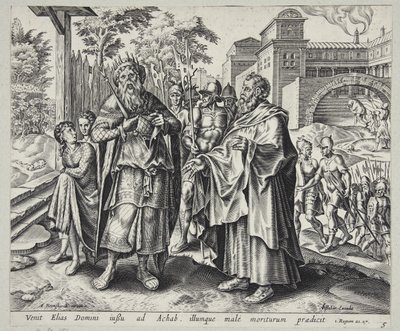 Ahab Rending His Clothes upon Hearing Elijah