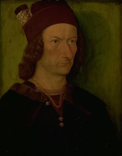 Portrait of a Man by Ubekendt tysk anden halvdel af 1400 tallet