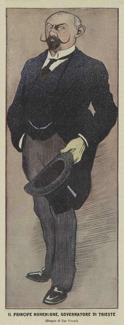 Prince Konrad of Hohenlohe-Schillingsfürst, Austrian Governor of Trieste by Ugo Finozzi