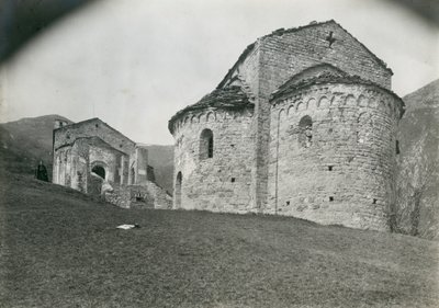 Apse in Abbey of San Pietro al Monte, Civate, Lombardy, Italy, circa 1910 by Ugo Monneret de Villard