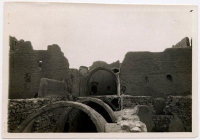Large Keep (Qasr) of Monastery of St Simeon, Aswan, Egypt by Ugo Monneret de Villard